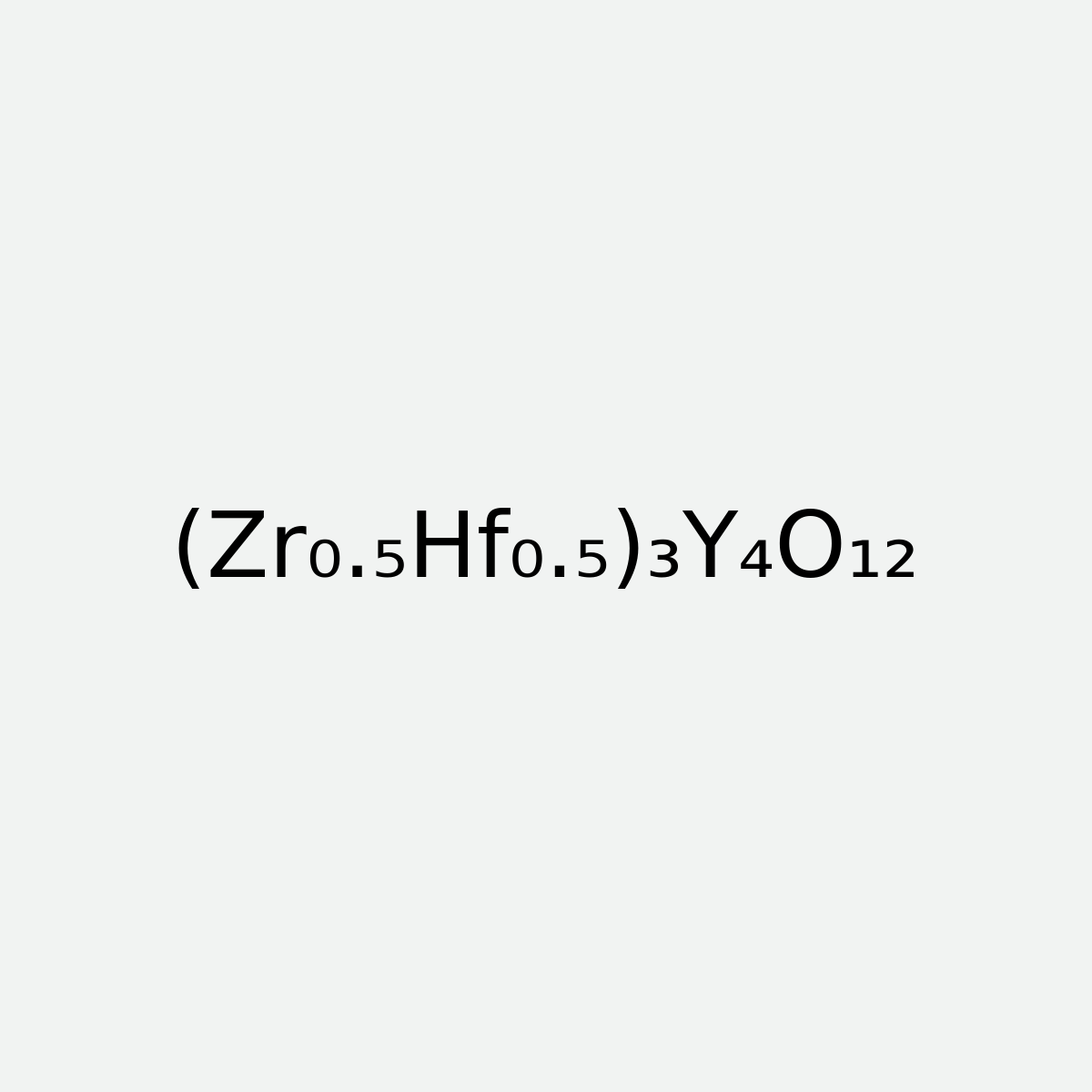 Zirconia-Hafnia -yttria Stabilized